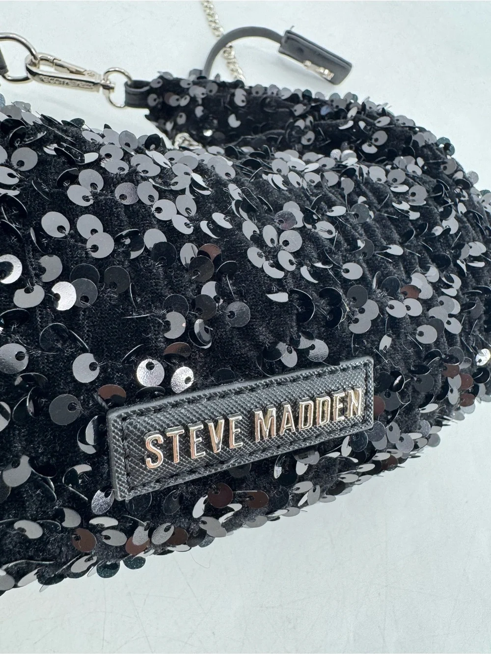 Steve Madden NEW Brenda Retro Y2K Sequin Embellished Hobo Wristlet Crossbody NWT